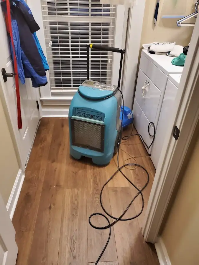 Commercial dehumidifier deployed for Flood Damage Cleanup in Branson